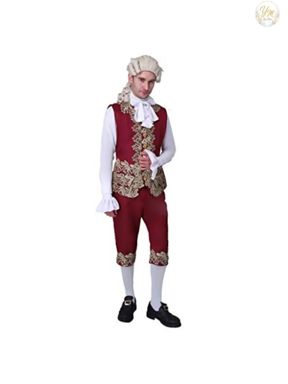 Men's 18th Century Court Suit Colonial Victorian British Military Uniform